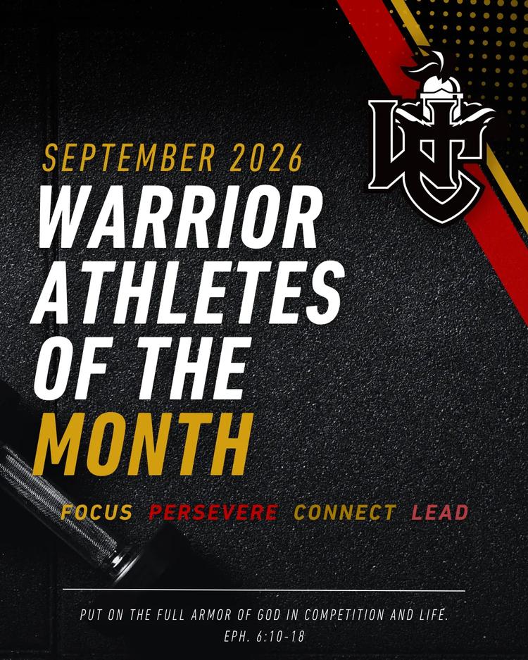 September 2026 Warrior Athletes of the Month