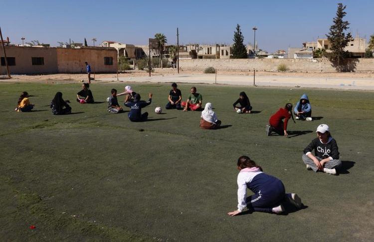 Attività con i bambini a Homs