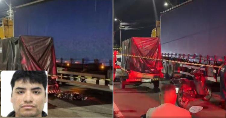 Motociclista chileno morre após colisão e atropelamento por caminhão na Avenida Contorno Sul, em Itajaí