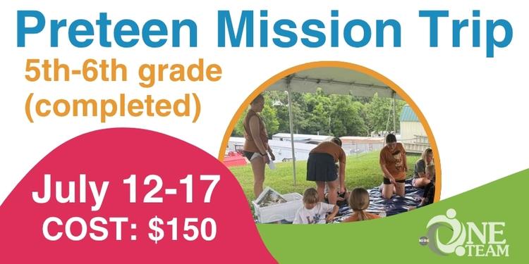 Preteen Mission Trip