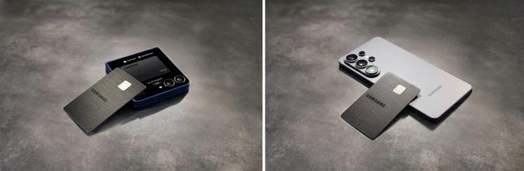 galaxy card alongside samsung galaxy phones