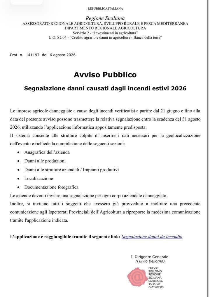 🚜 𝐀𝐕𝐕𝐈𝐒𝐎 𝐀𝐋𝐋𝐄 𝐈𝐌𝐏𝐑𝐄𝐒𝐄 𝐀𝐆𝐑𝐈𝐂𝐎𝐋𝐄  L'𝐀𝐬𝐬𝐞𝐬𝐬𝐨𝐫𝐚𝐭𝐨 𝐫𝐞𝐠𝐢𝐨𝐧𝐚𝐥𝐞 𝐝𝐞𝐥𝐥'𝐀𝐠𝐫𝐢�...