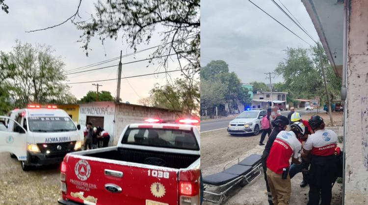 Joven motociclista termina grave tras derrapar sin casco en Coatlán del Río