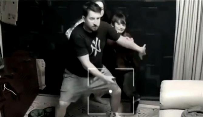 Brave Greek dad protecting his kids!