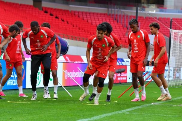 المنتخب المغربي ينهي تجهيزاته للقاء الغابون