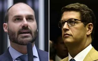 'Calúnia': diz Eduardo Bolsonaro a Salles, que o acusou de aceitar dinheiro para apoiar chapa do PL no Senado