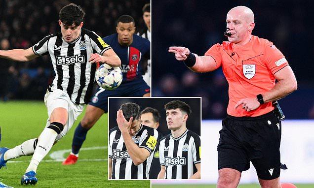 Why PSG's penalty against Newcastle would NOT have been
given in the Premier League - but UEFA rejected a change for the
Champions League, resulting in 20% more spot-kicks