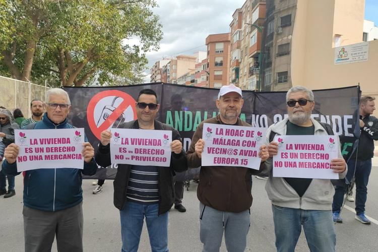 La HOAC de Málaga se une a la manifestación por la vivienda
