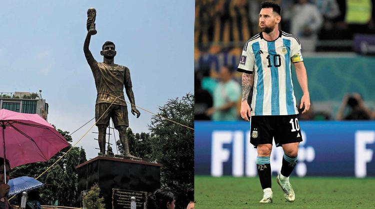Retirarán la estatua de Lionel Messi en Calcuta