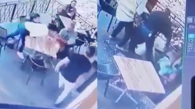 VIDEO: Clientes frustran intento de secuestro de una niña dentro de un restaurante en Sudáfrica