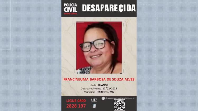 Mulher dada como desaparecida em MG foi morta pelo próprio marido, conclui polícia