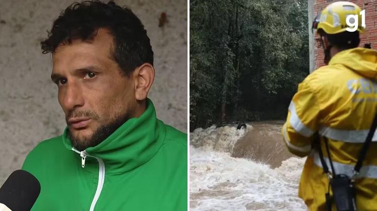 'Consegui escapar pela janela', diz sobrevivente que estava em carro levado por correnteza no RS; enteado morreu
