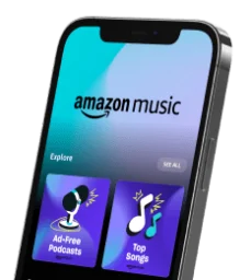 phone with amazon music unlimited on screen
