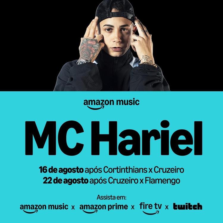 MC Hariel é a próxima atração da terceira temporada do Amazon Music Live