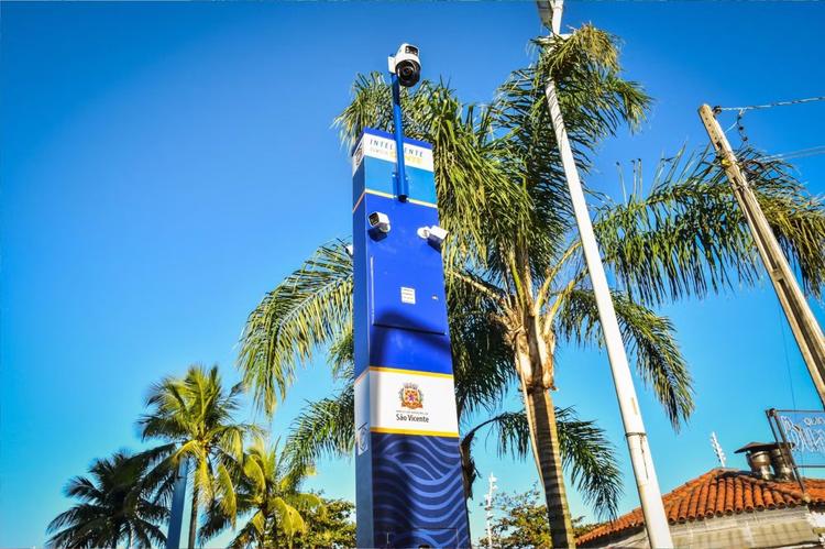 São Vicente instala 250 câmeras com inteligência artificial para reforçar segurança