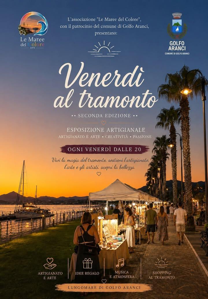 🌅✨ NUOVO IMPERDIBILE APPUNTAMENTO CON “VENERDÌ AL TRAMONTO” ✨🌅 📍 Vi aspettiamo venerdì 10 luglio sul meraviglioso Lun...