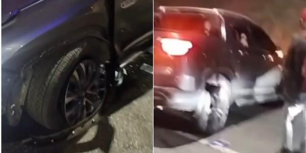 Carro de ex-vereador causa colisões e atropelamentos em Diadema, na Grande SP