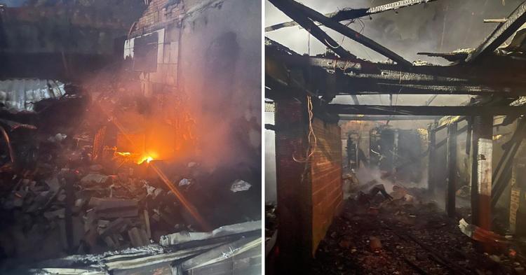 Incêndio em residência de dois pavimentos mobiliza bombeiros de três cidades e uso de 30 mil litros de água