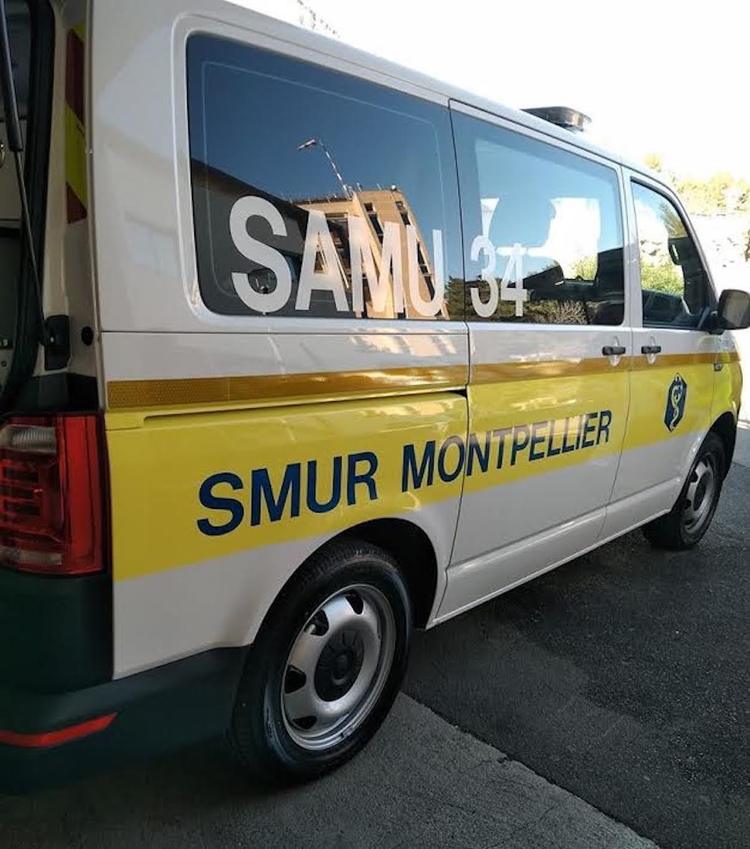 Le Smur-Samu 34 en intervention à Montpellier.
