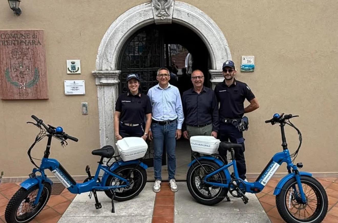 Trentinara, nuove bici elettriche per la Polizia Municipale: focus su sicurezza e ambiente