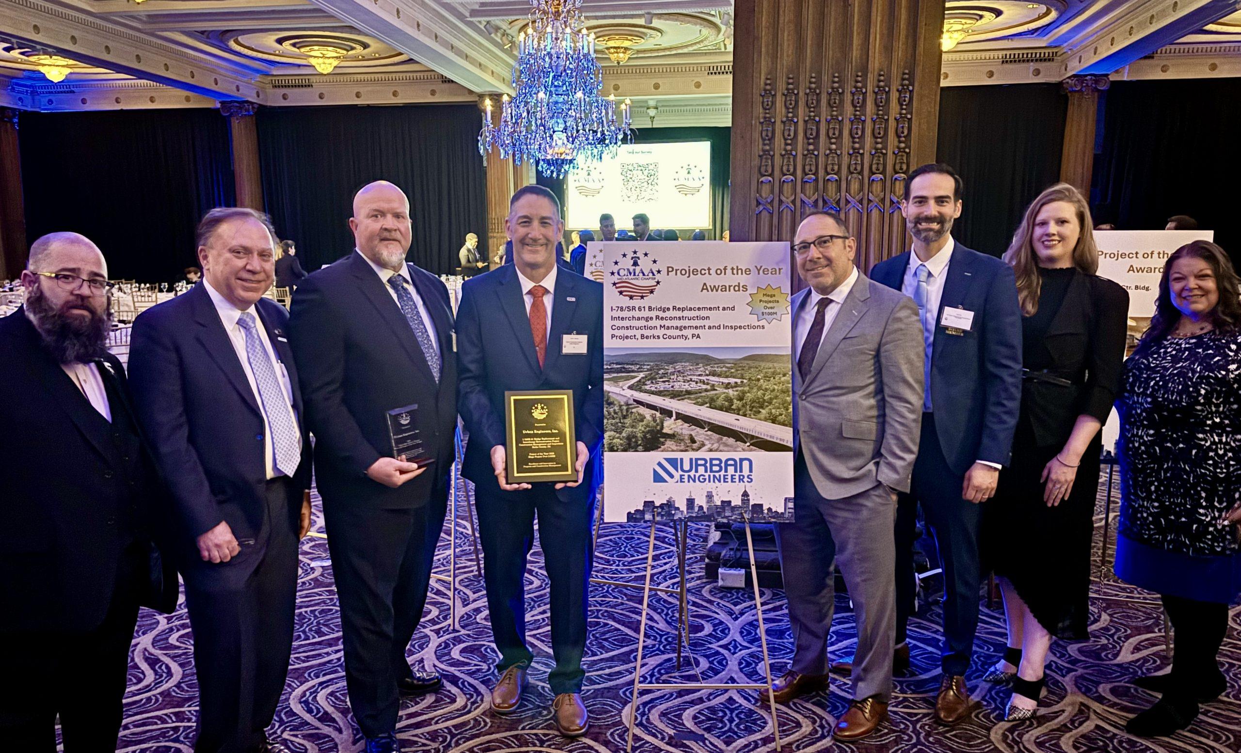 Urban Engineers receives CMAA Mid-Atlantic Project of the Year Award