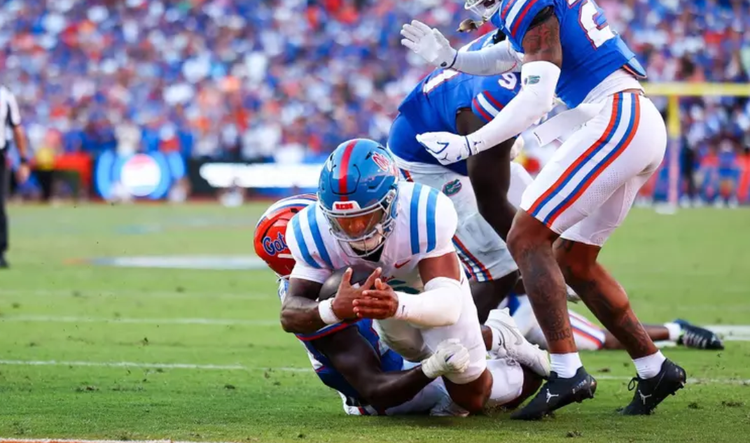 Ole Miss unable to stop Florida’s ground attack in 52-28 loss