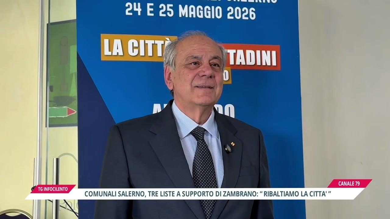 Comunali Salerno, tre liste a supporto di Zambrano: «ribaltiamo la città»
