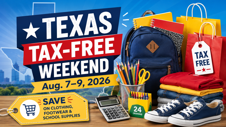 Texas Tax-Free Weekend Set for Aug. 7–9