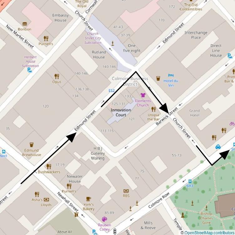 Part 16 of the 21km (Half Marathon) Run Loop Birmingham into Church Street up Colmore Row