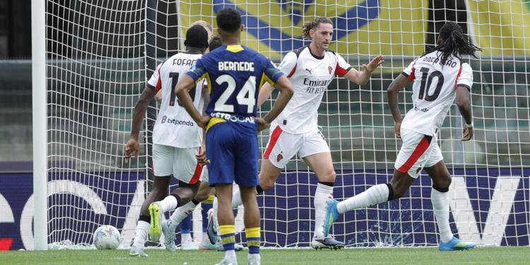 Rabiot decide la sfida del Bentegodi: 1-0 al Verona e il Milan vede la Champions