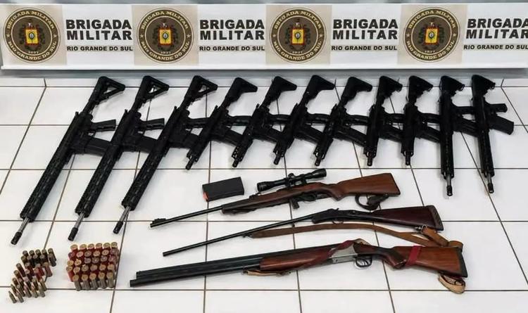Homem é preso com 14 armas de fogo em Coronel Bicaco