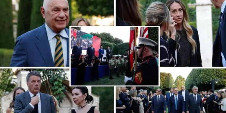 Il governo (senza Meloni) alla festa Usa a Villa Taverna: 'Amici oltre le polemiche'. Altro "no" al Safe per le spese militari