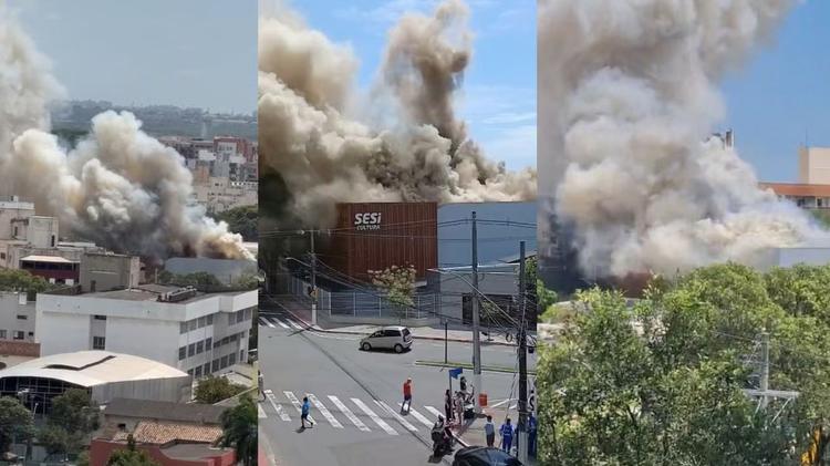 VÍDEO: incêndio atinge Sesi de Jardim da Penha, em Vitória; complexo cultural é destruído pelo fogo