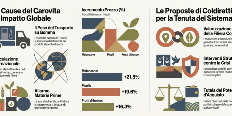 Guerra, carburante e filiere: in Calabria il conto salato arriva in tavola
