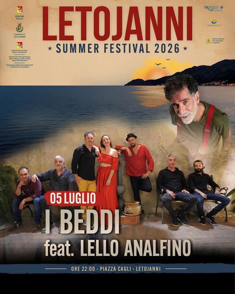 🪗I BEDDI FEAT. LELLO ANALFINO Il primo grande evento del Summer Festival 2026 sta per arrivare. L'etno folk coinvolgent...