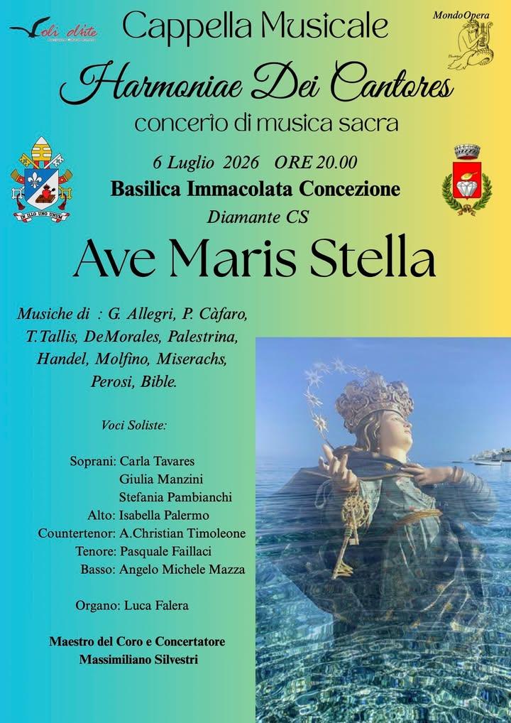 Lunedì 6 luglio 2026, alle ore 20:00, la Basilica Minore Immacolata Concezione ospiterà “Harmoniae Dei Cantores”, con il...