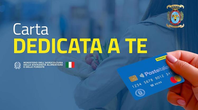 𝐂𝐚𝐫𝐭𝐚 𝐃𝐞𝐝𝐢𝐜𝐚𝐭𝐚 𝐚 𝐭𝐞” 𝟐𝟎𝟐𝟔 Si informa la cittadinanza che, relativamente alla misura “Carta Dedicata...