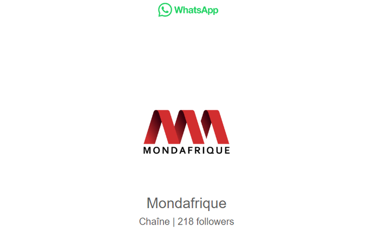 Rejoignez la nouvelle chaine Whatsapp de Mondafrique