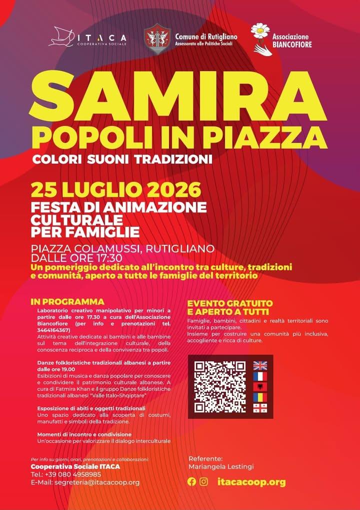 🌍 Un viaggio tra culture, musica, tradizioni e divertimento ti aspetta a Rutigliano! 📅 25 luglio | 🕠 dalle 17:30 📍 P...