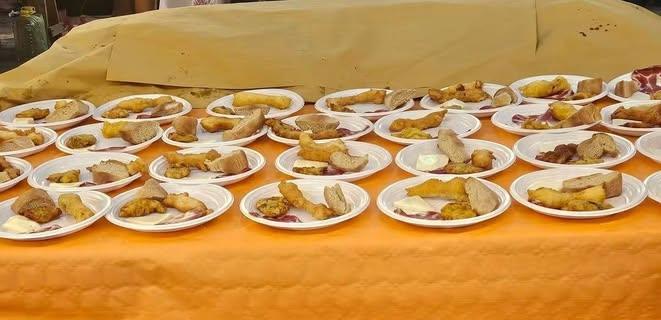 Benedizione dei prodotti tipici. Vi aspettiamo per la loro degustazione, grazie al lavoro instancabile di tutti i volont...