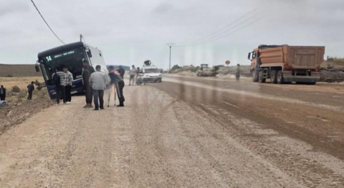 نجاة ركاب حافلة من فاجعة خطيرة بطريق آسفي–جزولة