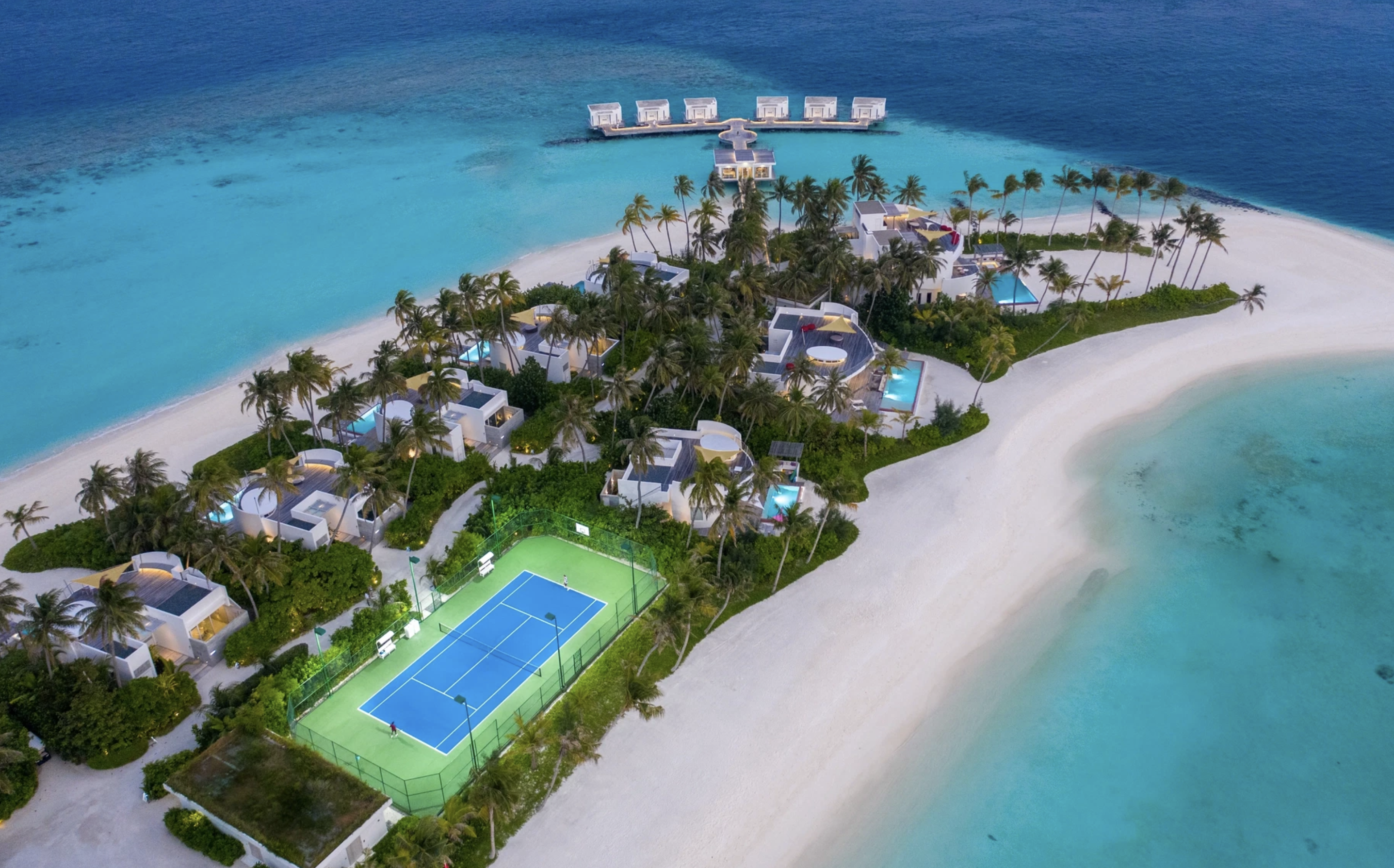 Jumeirah Olhahali Island is launching a beachfront tennis resort in partnership with Aleksandar Dramicanin