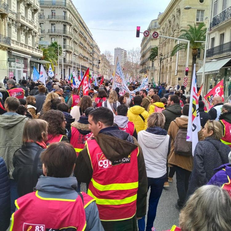 Les enseignants dans les rues de Toulon
