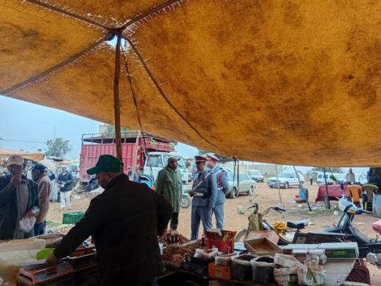 السلطات تراقب جودة المنتوجات والأسعار بالأسواق الأسبوعية نواحي برشيد + صور