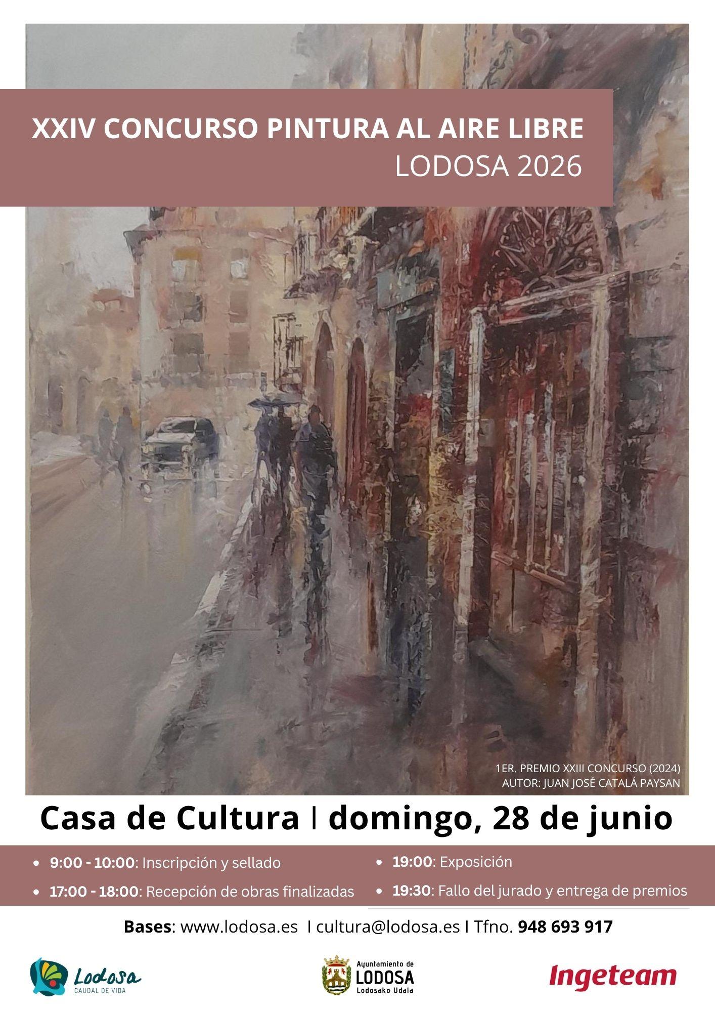 XXIV Concurso de Pintura al Aire Libre de Lodosa / BASES