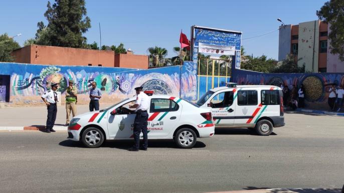استنفار أمني واسع بابن جرير لتأمين امتحانات الأولى بكالوريا ومحيط مراكز الإجراء + صور