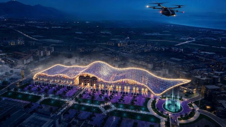 Set cinematografici ed energia pulita, così cambierà l’area dell’ex Montecatini di Milazzo. Il render dell’Augusto Innovation Hub