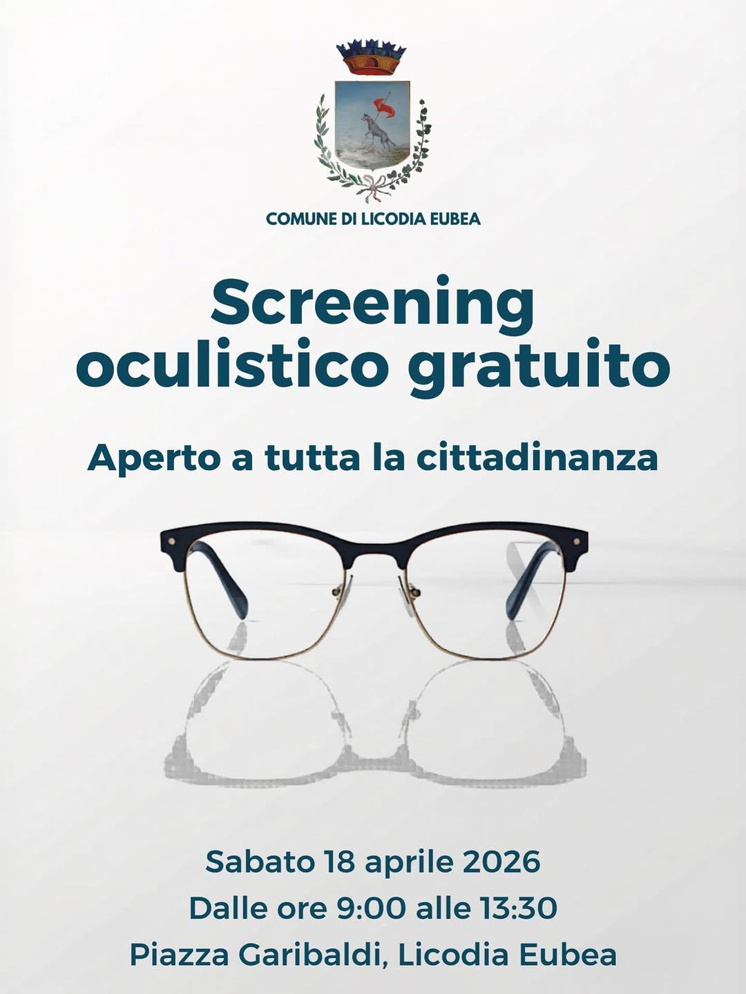 👁️‍🗨️ 𝗦𝗰𝗿𝗲𝗲𝗻𝗶𝗻𝗴 𝗼𝗰𝘂𝗹𝗶𝘀𝘁𝗶𝗰𝗼 𝗴𝗿𝗮𝘁𝘂𝗶𝘁𝗼 𝗽𝗲𝗿 𝗹𝗮 𝗰𝗶𝘁𝘁𝗮𝗱𝗶𝗻𝗮𝗻𝘇𝗮 👁️‍🗨️ 🩺👓 Si in...