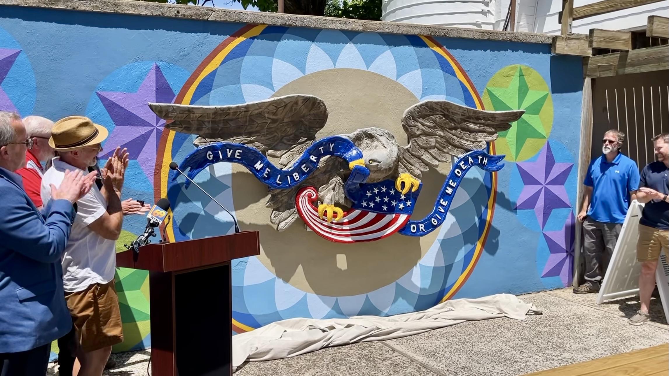 Restored Bicentennial Eagle unveiled at Berks County Heritage Center