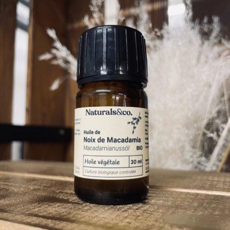 Huile de Macadamia BIO 30ml - Ingrédient cosmétique maison - Phase huileuse - Naturals&co